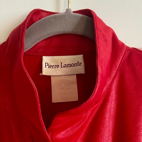 Pierre Lamonte Red Sporty 80’s Blazer! Size Medium. - Picture 3 of 9